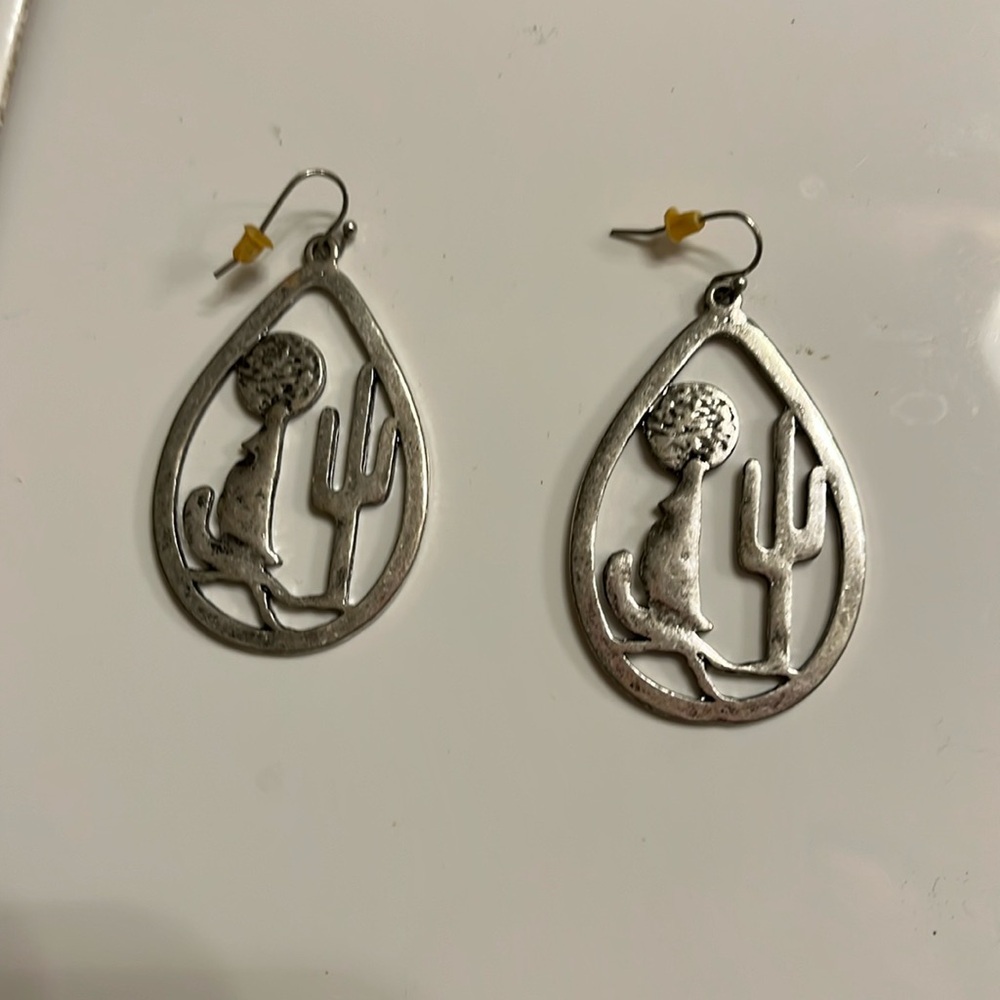 Pewter earrings